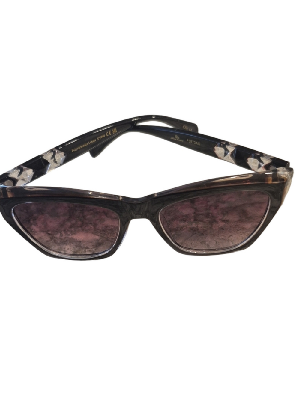 Allure Genesis Black Tortoiseshell Sunglasses with Brown Lenses